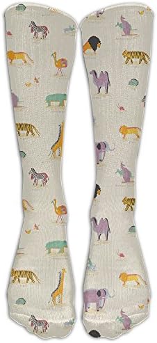 African Animals Long Tube Stockings Football Crew Socks