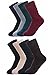 Luxina 8 Pairs Warm Thick Wool Knitting Autumn Winter Socks for Men Solid Color