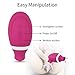 Sucking & Licking 2 in 1 Clitoris Vibrator for Double Stimulation, Adorime Clit Sucker Tongue Vibrator Stimulator for Oral Sex Solo Blowjob, Nipples Massagers Cunnilingus Sex Toys for Women or Couples