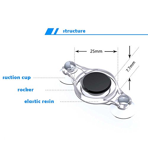 inDomit Mobile Game Fling Joystick Phone Analog Controller Rocker, Mini Size Transparent Black