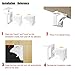 Baby Safety Magnetic Cabinet Lock Set,Child Safety Locks For Cabinets, Doors, Drawers,Cabinet Locks For Babies 6 Childproof Safety Locks, For 2 Keys No Drilling & Screws