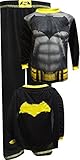 DC Comics Big Boys' Batman 2pc Sleepwear Set With Cape, Black, Medium(8)