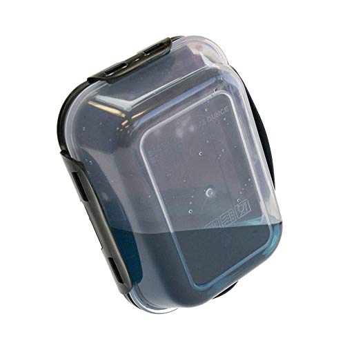 6 Pack Fitness Sure Seal Containers 24oz Black/Neon Orange Set of 5