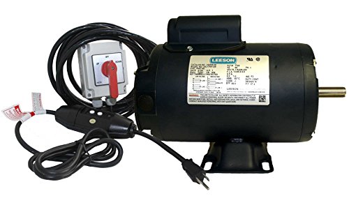 Leeson 1 HP 56 Frame Boat Lift Motor - Maintained Switch / 110v / 16 ft. Control Cable