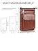 Hwin Small Crossbody Phone Purse, Leather Men Bag Compatible iPhone 8 7 Plus Holster Case Double Belt Loops Belt Pouch Waist Bag Mini Travel Shoulder Bag Samsung Note 8 5 S7 Edge Plus+Keyring Brown