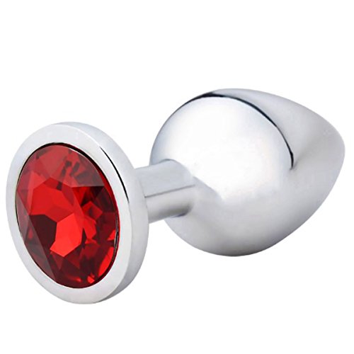 Akstore medium super quality deluxe steel fetish plug anal butt j…