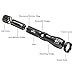 Ousili LED Tactical Flashlights High Lumen Rechargeable Bright Flashlight, With Charger and Car Charger for Outdoor(Battery Included)