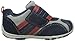 pediped Flex Adrian Sneaker (Toddler/Little Kid),Navy/Grey/Red,26 EU (9-9.5 M US Toddler)