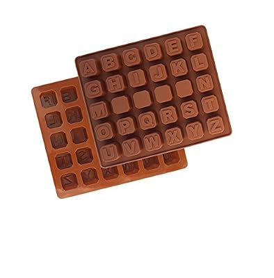 Easting Alphabet Letter Silicone Molds Ice Cube Tray Candy Jello Chocolate Making Cake Decorating
