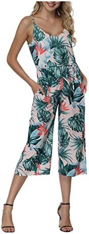 QueenBoutique Women's Sexy Off Shoulder Floral Ruffles Top Strapless High Waist Wide Leg Jumpsuits Rompers (L, Floral d)
