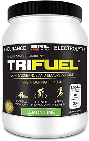 BRL Sports Nutrition TriFuel, Lemon/Lime-Caffeine Free 900 Grams by BRL Sports Nutrition
