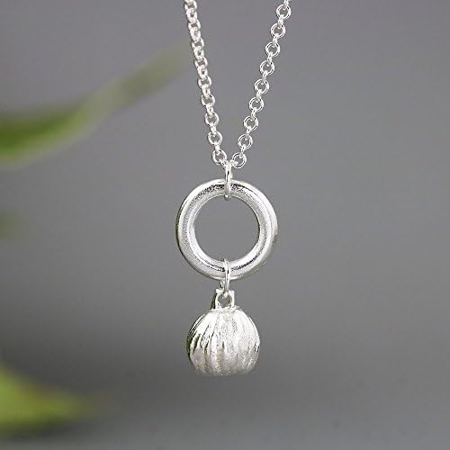 Small Sterling Silver Flower Bud Pendant