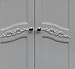 Elegant Home Fashion Vera 2-Door Wall Cabinet, White