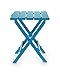 Camco 21036 Large Quick-Folding Adirondack Table, Plastic, Aqua