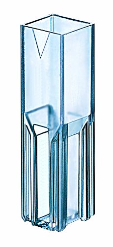 Thomas 3022050002 Polystyrene 1.5mL Disposable Cuvette, 10mm Path Length (Case of 5 Packs, 100 per Packs)