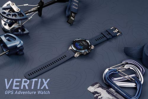 COROS VERTIX GPS Adventure Watch with Pulse Oximeter,Titanium Bazel/Cover with Sapphire Glass (DLC Coating),24/7 Blood Oxygen Monitoring, Trainer and Ultra-Durable Battery Life (Ice Breaker)
