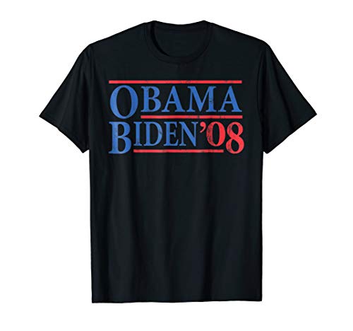 Barack Obama Joe Biden 2008 T-Shirt Distressed
