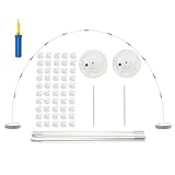 GoodtoU Balloon Arch - 9.5FT Tall & 17FT Wide Large Size with 12 Arch RODS Balloon Arch Stand Kit with Bases, Poles, Clips for Wedding Party Birthday Decoration