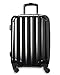 Genius Pack Hardside Luggage Spinner - Smart, Organized, Lightweight Suitcase - TSA Approved Maximum Allowance Cabin Size (Aerial - Jet Black)