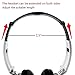 LP Headphones,with in-line Microphone Stereo Volume Control for Travel, Work, Sport, Stereo Headset for iPhone and Android Devices (White