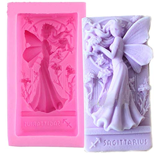 3D craft Fairy Angel Handmade soap Mold cake baking,candy Mold, silicon Fondant cake decoration