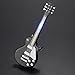 Novelty Black Butane Refillable Lighter for Cigar Cigarette Smoking Pipe Smokers with Rock and Roll Flashing LED Electric Guitar Shape