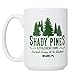 Shady Pines Retirement Home Mug - 15oz Deluxe Double-Sided Coffee Tea Mug (White)