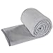 RISAR Flannel Luxury King Size Blanket Soft Warm Cozy Plush Throw Fuzzy Microplush Lightweight for Bed Sofa Couch 90 by 108 Inches, Gray