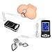 Electric Anal Plug and Penis Ring, Greenpinecone Luxury Electric Anal Plug Set 32 mm and 25 mm,Electric Shock Butt Plug for Nerve Stimulation, with 2 Pcs Adjustable Electro Sex Cock Rings and Wires