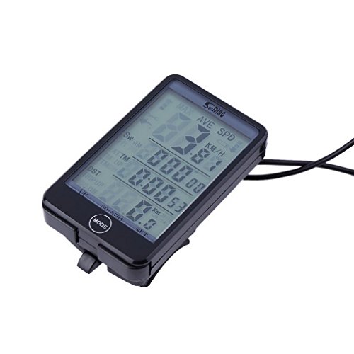 Water-Resistant Digital Wired Bike Bicycle Computer Odometer Speedometer Touch Button LCD Backlit Set Bicycle Accessories