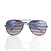 SHADERZ Aviator USA America American Flag Sunglasses - Great Accesory for 4th of July (Gunmetal, Multi)
