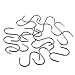 100 Pcs Stainless Steel 1 Inch S Hook Connectors KEY S-shaped Hangers Ornament Hooks for Jewelry, Key Ring, Key Chain, Pet Name Tag, Wood Circles, Chain Hardware,Fishing Lure,and Key Ring Assembly