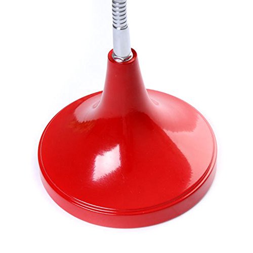 Frjjthchy Creative Curvable Floor Standing Ashtray with Windproof Lid Cigar Ashtray (Red)