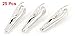 uxcell a13092500ux0331 25 Pcs Silver Tone Alligator Clips Test Clips Crocodile Clamps (Pack of 25)