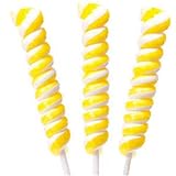 Yellow & White Tesla's Tiny Twist Lollipops 10 Piece Box