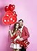 Treasures Gifted Metallic Red Balloons - 100 Pack Pearlized Ruby Red Latex Balloons 12in - Globos Metalicos Rojos - Globos Rojos Metalicos