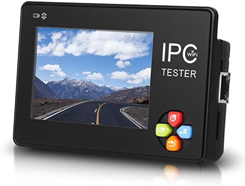 Upgraded 3.5 inch HD Capacitive Touch Screen IP Camera Tester CCTV Tester with 4K H.265 /H.264/CVI/TVI/AHD/IP Discovery/Rapid ONVIF 12V Power Output