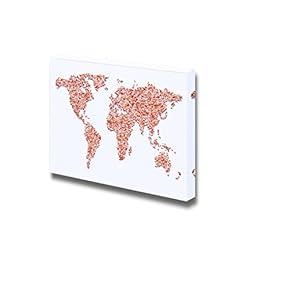 World Map Formed by Pills Wall Decor