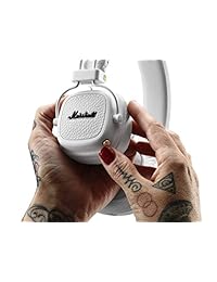 Marshall Major II 4090985 auriculares circumaurales, color negro, Blanco