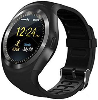 Pater Joy Smart Watch Round Support PSG SIM &amp;TF Card With Bluetooth,Waterproof Watch ,Sleep Monitor Smart Band, Men Women Business watch For Android. (Black)