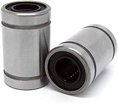 HKWX 6pcs/Set LM8UU 8mm Linear Ball Bearing Bushing
