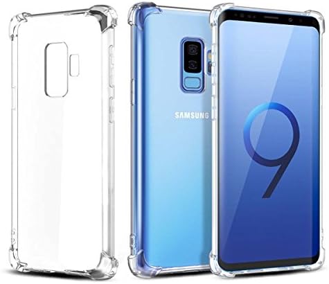 Mobi7e Galaxy S9 Plus Case Clear, Ultra Thin Clear Soft TPU, Four Corners Thicken Shockproof, Non-Slip, Protect Cover for Galaxy S9 Plus [Support Wireless Charging]
