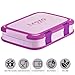 Leakproof Kids Lunch Box | 4-Compartment Bento Box for Kids | BPA-Free | School Lunch Container for Boys Girls | Children Travel On-the-Go Meal Prep and Snack Packing Food Storage Containers | Purple