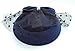 Women's Fascinators Hat Pillbox Hat Cocktail Party Hat with Dot Veil Bowknot Hair Clip, Dark Navy Blue, One Size