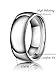 Just Lsy 8mm Titanium Rings Plain Dome High Polished Silver Wedding Band in Comfort Fit for Men & Women Size 5.5-15
