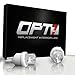 8 Pcs - OPT7 Advanced Bright LEDs - T10/194/168 Bulbs - 180 Torch White Light