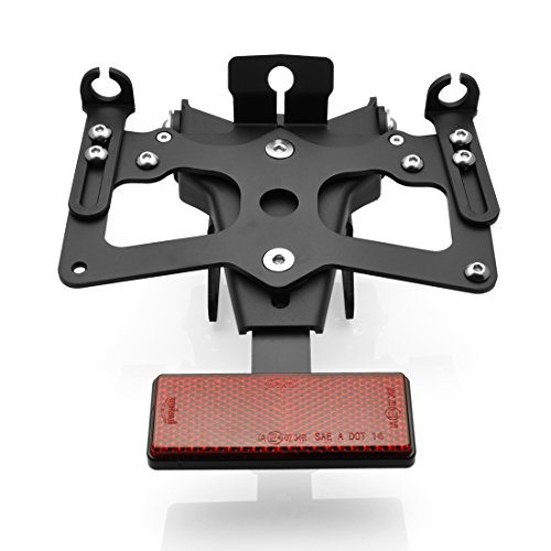 Radracing Motorcycle Fender Eliminator License Plate Bracket Holder for Suzuki GSXR600 2008-2017 Black