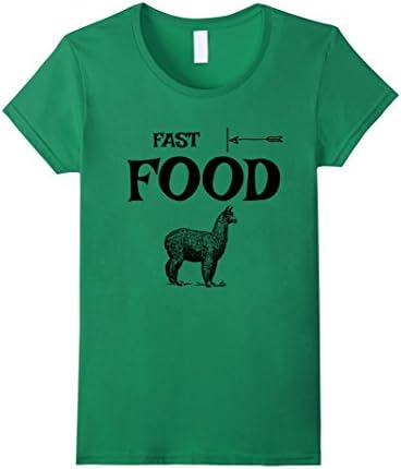 Womens Funny Alpaca Food Beef Jerky Hunting T-shirt Men Women Kids Large Kelly Green