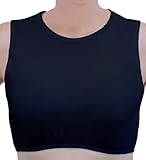 Kosher Casual Women's Modest Cropped Tank Shell XXL Black