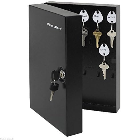 Metal Lock Box Key Cabinet Holder Office Valet Hook Tag Wall Mount Organizer